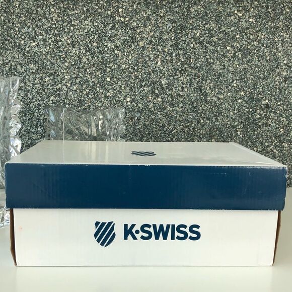 K-Swiss Hypercourt Express Blue Leopard Tennis Shoes. - Picture 14 of 16